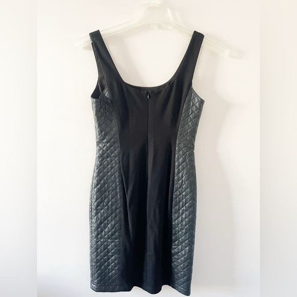 Bailey 44 Nanosecond Faux Leather Quilted Bodycon Mini Dress in Black Size Small - Picture 5 of 8